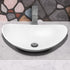 Hand Hammered Aluminum 19 inch Harbor Oval Vessel Bathroom Sink - White